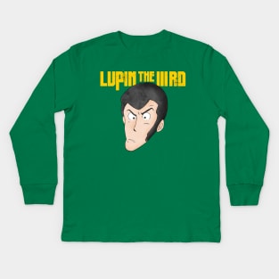 Lupin III Face Shirt Kids Long Sleeve T-Shirt